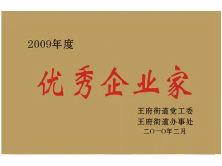 2009年度優(yōu) 秀企業(yè)家
